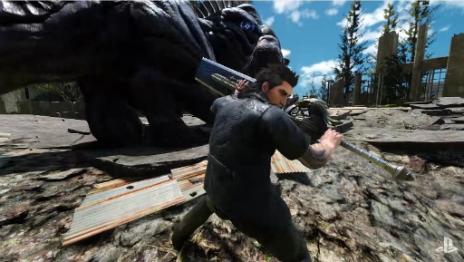 画像ギャラリー No.008のサムネイル画像 / ［E3 2016］「FINAL FANTASY XV VR EXPERIENCE」プレイレポート。操作はシンプルながら，巨大なベヒーモスとの戦闘は迫力満点