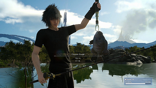 画像ギャラリー No.025のサムネイル画像 / 「FINAL FANTASY XV」のロングムービーを,最新ビルドのプレイを基に徹底解説。ユニークな「魔法精製」や,凝りに凝った「釣り」の詳細を確認しよう