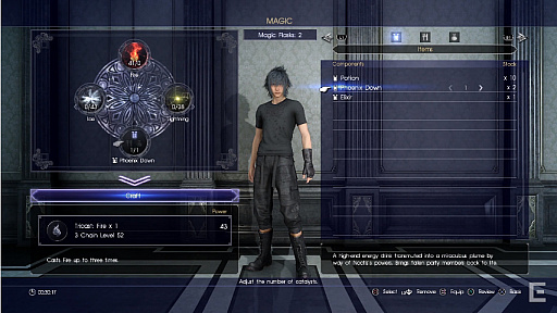 画像ギャラリー No.070のサムネイル画像 / 「FINAL FANTASY XV」のロングムービーを,最新ビルドのプレイを基に徹底解説。ユニークな「魔法精製」や,凝りに凝った「釣り」の詳細を確認しよう