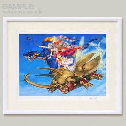 画像ギャラリー No.002のサムネイル画像 / 「デススマイルズ」などケイブの人気STGのイラストが複製原画に
