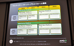 画像ギャラリー No.010のサムネイル画像 / AMD,6コアCPU「Istanbul」の動作デモを公開。サーバー向けプラットフォームロードマップのアップデートも