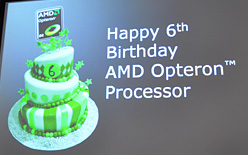 画像ギャラリー No.014のサムネイル画像 / AMD,6コアCPU「Istanbul」の動作デモを公開。サーバー向けプラットフォームロードマップのアップデートも