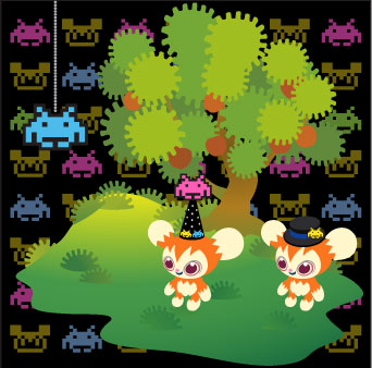 画像ギャラリー No.002のサムネイル画像 / 「Livly Island」,スペースインベーダーを捕獲するタイアップイベント開催
