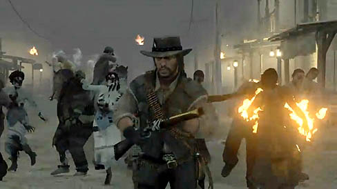 画像ギャラリー No.002のサムネイル画像 / 「Red Dead Redemption: Undead Nightmare Pack」の公式ムービー公開。これまでとはちょっと違う,B級ホラー映画タッチが新鮮