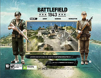 画像ギャラリー No.001のサムネイル画像 / EA,バトルフィールドシリーズ最新作「BF 1943」と「BF:Bad Company 2」を発表