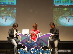 画像ギャラリー No.016のサムネイル画像 / 藤本美貴さんも登場! 明日発売の「ブルードラゴン 異界の巨獣」完成披露発表会で,鵜之澤社長はひたすら冷や汗