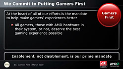 画像ギャラリー No.005のサムネイル画像 / ［GDC 2010］マニフェストは「ゲーマー第一主義」。AMD，PCゲーム産業への積極的な取り組みを宣言