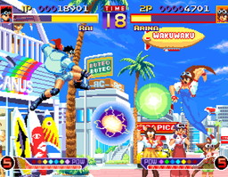 画像ギャラリー No.002のサムネイル画像 / 「わくわく7」がPS4/Xbox OneのアケアカNEOGEOで登場。サンソフトの個性派格ゲー