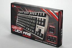 画像ギャラリー No.019のサムネイル画像 / 「Quick Fire Rapid」シリーズ3製品を試す。いずれも完成度の高いメカニカルキーボードだが,ポイントは赤軸搭載モデルの存在か