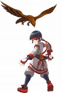 画像ギャラリー No.002のサムネイル画像 / 「LOST SAGA」にサムスピの「ナコルル」が6月20日から参戦。お供の鷹，ママハハと連携して攻撃を繰り出す