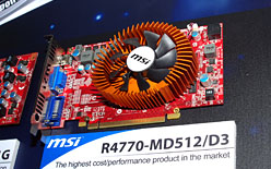 画像ギャラリー No.005のサムネイル画像 / ［COMPUTEX］これって“HD 4750”？　GDDR3メモリを組み合わせたATI Radeon HD 4770カードを発見