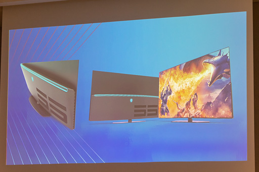 画像ギャラリー No.004のサムネイル画像 / ALIENWARE，55インチ4K有機EL，120Hz駆動のディスプレイを2019年中頃に市場投入。ノートPC向けの240Hz駆動パネルは春に