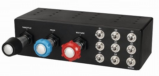 画像ギャラリー No.002のサムネイル画像 / Mad Catz，フライトシミュレータ用3軸スロットルコントローラとコックピット情報表示パネルを5月25日に発売