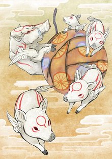 画像ギャラリー No.032のサムネイル画像 / 「大神伝 〜小さき太陽〜」復元や爆発など,さまざまな効果を持つ「筆しらべ」を駆使して仕掛けを解いていこう