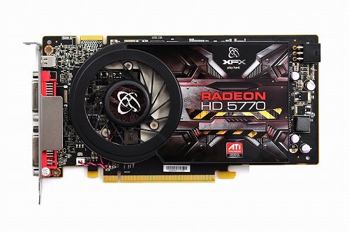 画像ギャラリー No.002のサムネイル画像 / XFX,1スロット仕様のHD 5770カード。Eyefinity 5モデルも