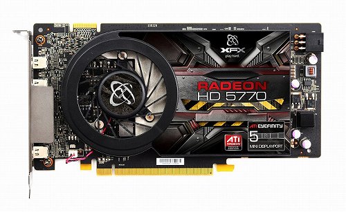 画像ギャラリー No.004のサムネイル画像 / XFX,1スロット仕様のHD 5770カード。Eyefinity 5モデルも