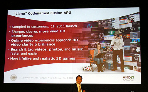 画像ギャラリー No.003のサムネイル画像 / ［COMPUTEX］AMD，Fusion APUの実動デモを公開