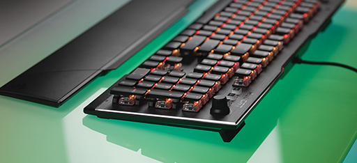 画像ギャラリー No.006のサムネイル画像 / ROCCAT,英語配列メカニカルキーボード「Vulcan 120 AIMO」を国内発売。低遅延が売りの独自キースイッチを採用