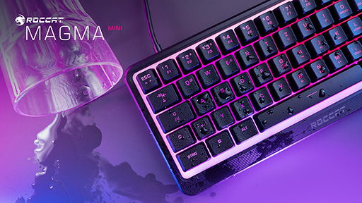 画像ギャラリー No.001のサムネイル画像 / 飲み物をかけても壊れにくいROCCAT製60％キーボードが発売に