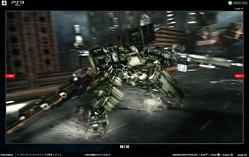 画像ギャラリー No.002のサムネイル画像 / 「ARMORED CORE V」,公式サイトで画面インタフェースなどの最新情報を公開。5月19日,26日には2週連続でUstreamでの生放送も