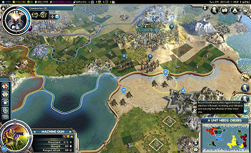 画像ギャラリー No.003のサムネイル画像 / 「Civilization V」がSteam Workshopをサポート。拡張パックのリリースを前に，カスタムマップなどが続々と公開