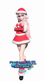 画像ギャラリー No.030のサムネイル画像 / 「初音ミク -Project DIVA- 2nd」＆「初音ミク Project DIVA Arcade」，クリスマスにピッタリなサンタクロースの新モジュールが11月30日に配信