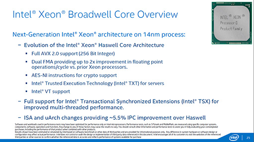 画像ギャラリー No.011のサムネイル画像 / Intel,Broadwellコア採用のサーバー向けSoC「Xeon D」を発表。DDR4/DDR3Lメモコンや10GbE LAN機能を統合したXeon初のSoCに