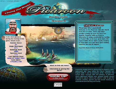 画像ギャラリー No.001のサムネイル画像 / 完全無料のMMORTS「Time of Defiance」のNicely Crafted Entertainmentが，新作「Picaroon」を発表