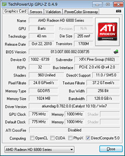 画像ギャラリー No.010のサムネイル画像 / 「XFX初」とされるデュアルファン仕様のHD 6850カード,その実力を検証