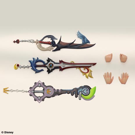 画像ギャラリー No.012のサムネイル画像 / 「KINGDOM HEARTS 3D」のアクションフィギュア「PLAY ARTS改 -KAI- ソラ/リク」が8月上旬に発売。3種類の武器や手のパーツを組み合わせてポージングを楽しめる