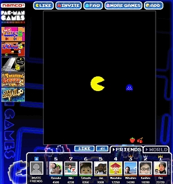 画像ギャラリー No.001のサムネイル画像 / Facebook「PAC-MAN」,アクティブプレイヤー数が100万を突破