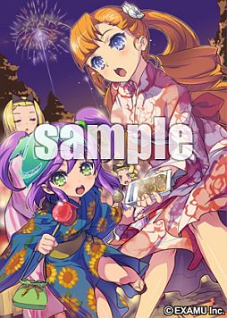 画像ギャラリー No.001のサムネイル画像 / 「アルカナハート3」の“ペトラ”と“えこ”を描いたタペストリーが登場