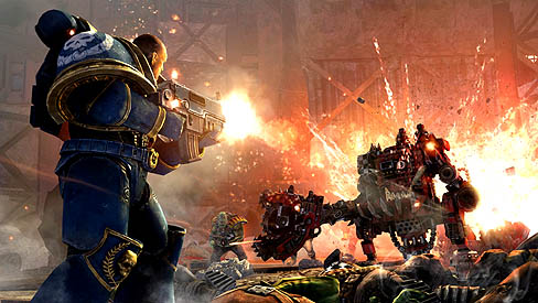 画像ギャラリー No.003のサムネイル画像 / 激しいアクションでオークの大群を蹴散らせ! THQのTPS「Warhammer 40,000: Space Marine」PC版の発売が決定