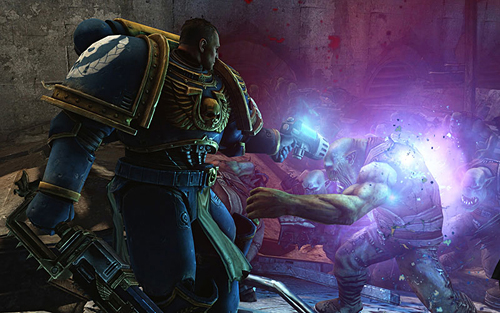 画像ギャラリー No.003のサムネイル画像 / ［TGS 2011］「Warhammer 40,000：Space Marine」プレイレポート。独特な世界で繰り広げられるバイオレンスなアクションが爽快だ