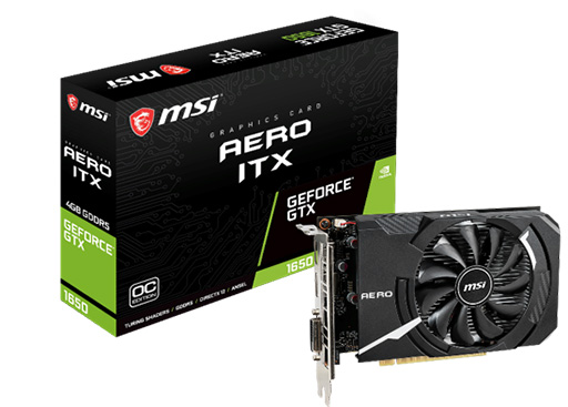 画像ギャラリー No.001のサムネイル画像 / MSI，全長170mmのショート基板を採用したGTX 1650カードを発売