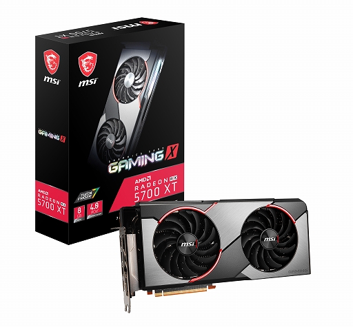 画像ギャラリー No.001のサムネイル画像 / MSI，独自2連ファンクーラー搭載のRX 5700 XTカード2製品を発売