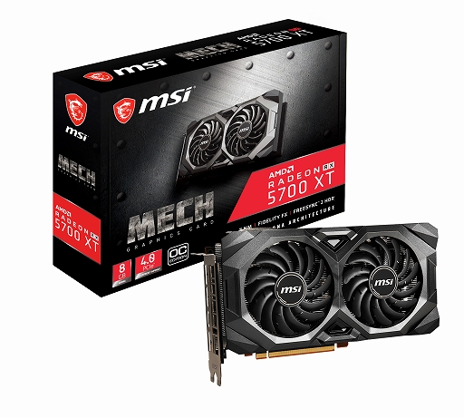 画像ギャラリー No.003のサムネイル画像 / MSI，独自2連ファンクーラー搭載のRX 5700 XTカード2製品を発売