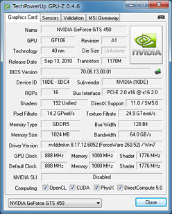 画像ギャラリー No.005のサムネイル画像 / 「GeForce GTS 450」のSLI動作検証。1万円台のカード2枚によるマルチGPU動作の価値を考える