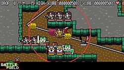 画像ギャラリー No.002のサムネイル画像 / 「クラシックダンジョン」のデベロッパがタワーディフェンスを作ると,こうなります。シンプルさと奥深さを兼ね備えたPSP「DOT DEFENSE」9月22日発売