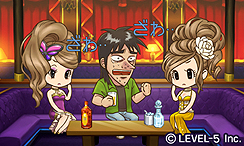 画像ギャラリー No.001のサムネイル画像 / え,あの範馬 勇次郎がキャバクラに来店!? レベルファイブの新作「キャバ嬢っぴ for Nintendo 3DS」は,ニンテンドー3DS向けタイトルとして発表