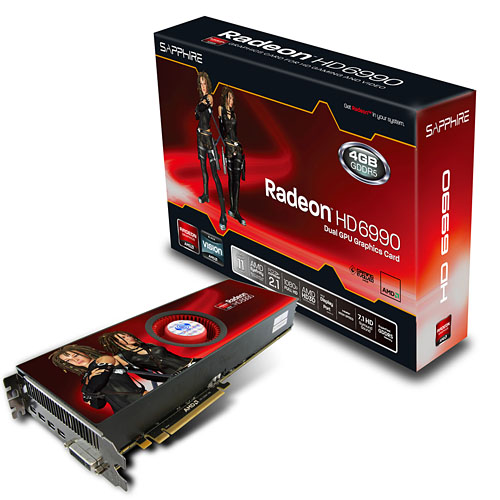 画像ギャラリー No.001のサムネイル画像 / Sapphire製「Radeon HD 6990」デュアルGPUカード,7万円台後半の価格で発売