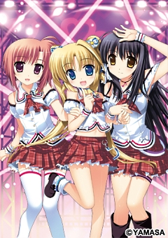 画像ギャラリー No.002のサムネイル画像 / スマイル☆シューターの3人組がADVゲームになって登場。2010年冬にPC向けに「スマイル☆シューター 〜ふぁーすと☆ちけっと〜」が発売決定