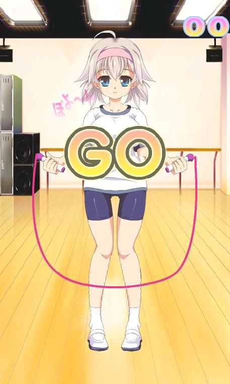 画像ギャラリー No.002のサムネイル画像 / 「萌えなわとび」，dメニューとAndroidマーケットに登場。タップで揺らそう