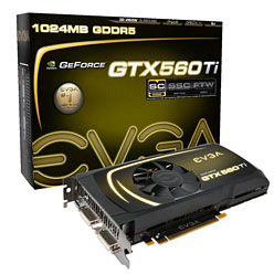 画像ギャラリー No.002のサムネイル画像 / シネックス，リファレンス準拠のEVGA製GTX 560 Ti。OC版も