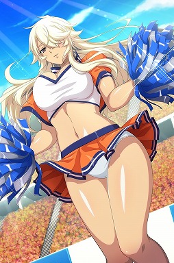 画像ギャラリー No.010のサムネイル画像 / 「ブラウザ一騎当千 爆乳争覇伝」，トーシダスに「チアガール（前半）」が登場