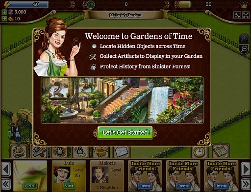 画像ギャラリー No.001のサムネイル画像 / Facebookで2011年に最も人気の高かったゲームは，Playdomの「Gardens of Time」であることが判明。Zyngaタイトルも健闘