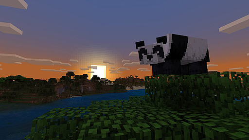 画像ギャラリー No.004のサムネイル画像 / 「Minecraft」にパンダが登場。竹ブロック1000万個の配置で世界自然保護基金(WWF)に10万ドルを寄付するという企画が実施中