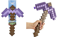 画像ギャラリー No.007のサムネイル画像 / 「Minecraft」より,ダイヤモンドの剣,エンチャントされたツルハシ,弓矢がおもちゃに。弓矢はサウンドも再現