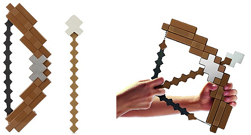 画像ギャラリー No.008のサムネイル画像 / 「Minecraft」より,ダイヤモンドの剣,エンチャントされたツルハシ,弓矢がおもちゃに。弓矢はサウンドも再現