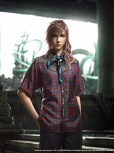 画像ギャラリー No.004のサムネイル画像 / 「FF XIII-2」キャラが,プラダの春夏メンズコレクションのモデルに。「Arena Homme +」誌の最新号でライトニングらがプラダファッションに身を包む